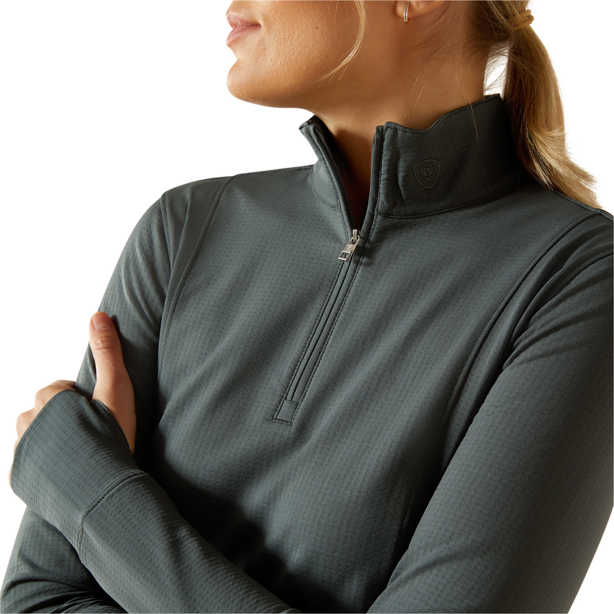 2025 Ariat Womens Gridwork 2.0 1/4 Zip Baselayer 10062295 - Urban Chic